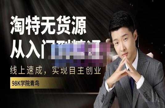 98k学院的淘特无货源线上速成课，从入门到精通，让你最小投入，最高回报-我爱项目网