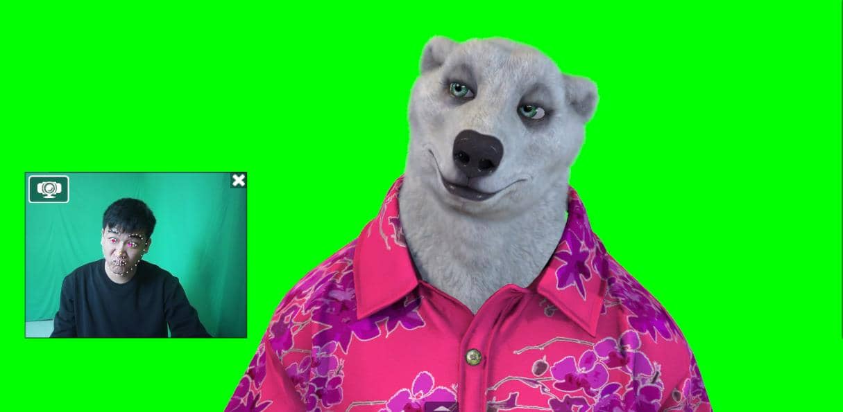 实时直播换脸卡通形象出镜，卡通形象面部捕捉(软件＋教程)-我爱项目网